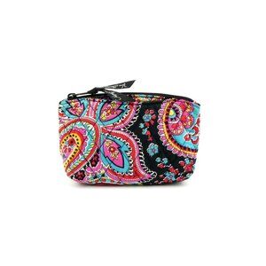 Vera Bradley Parisian Paisley Zip Cosmetic‎ Case w/Mirror